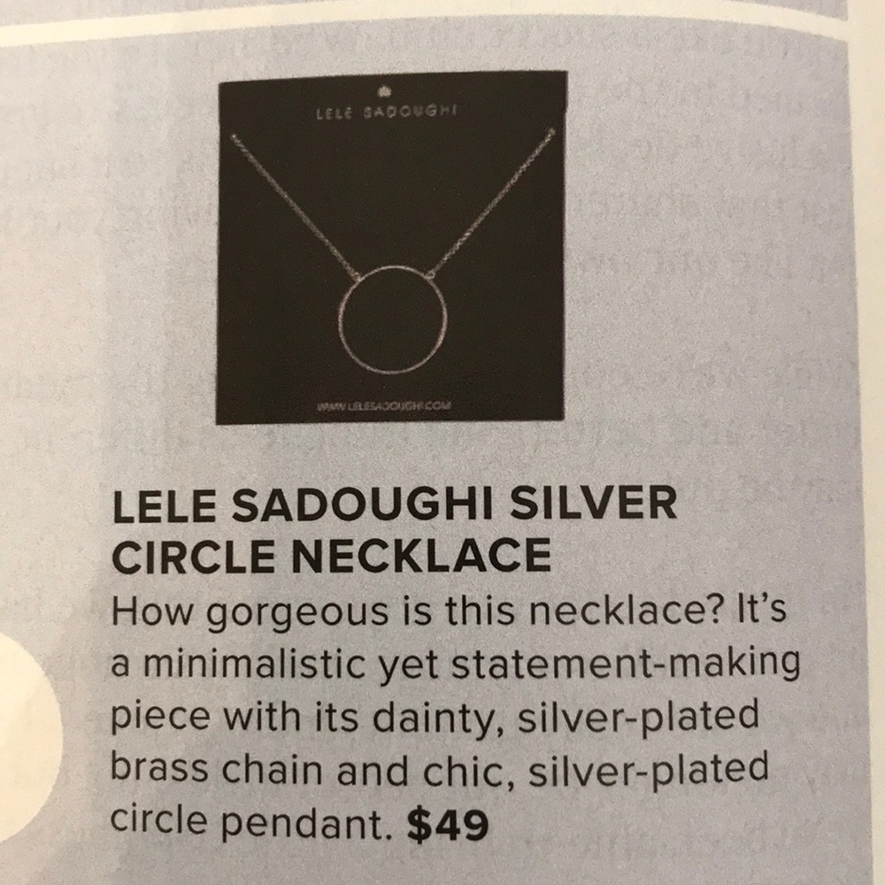 🆕 Silver Circle Necklace - NWT - Picture 2 of 4